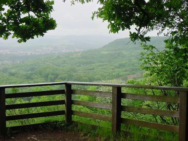 Uitzicht op de Moezelvallei vanaf "Roche des Varieux"