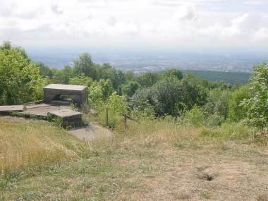 Uitzicht op Belfort vanaf het Fort du Salbert
