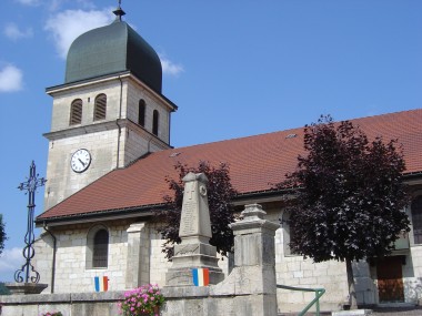 Kerk in het centrum van Les Rousses