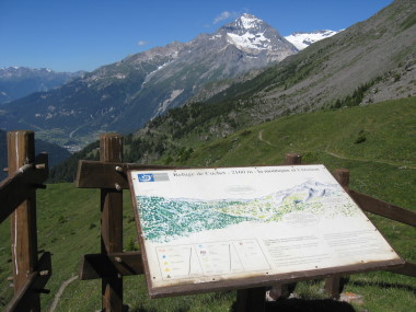 Uitzicht bij refuge de Cuchet (2160 meter)